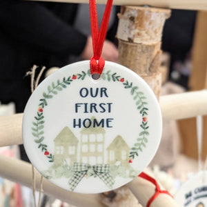 Our First Home Ceramic Ornament