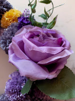 Load image into Gallery viewer, Purple Pom Pom Wreath

