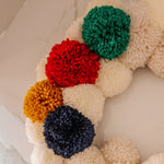 Load image into Gallery viewer, Close up: Canadiana Wreath | Pompom Wreath From a Different Angle
