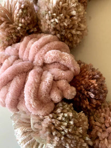 One of a Kind Pompom Wreath