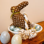 Load image into Gallery viewer, Easter Bunnies|Handmade Fabric Bunnies|Cotton Print Easter Bunnies|Farmhouse Decor|Easter Kitchen|Easter Decor|Easter Basket Fillers
