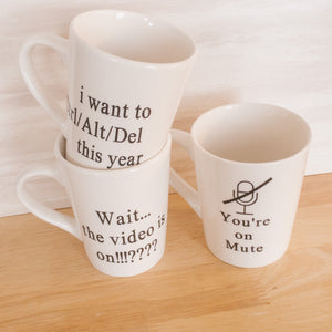 Funny Mugs/Work Mugs/Ceramic Mugs/Coffee Lover/Tea Mug/Minimalist Mug/Mug/Hygge/Cozy/Inspirational Gift/New Job/Tea Lover/You&#39;re on Mute/Tea