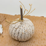 Load image into Gallery viewer, Knit Pumpkin| Knit Decor| Home Decor| Fall Decor| Halloween| Pumpkin|Farmhouse Decor|Wedding Decor/Rustic Decor/Hand Knitted Pumpkin/Gift
