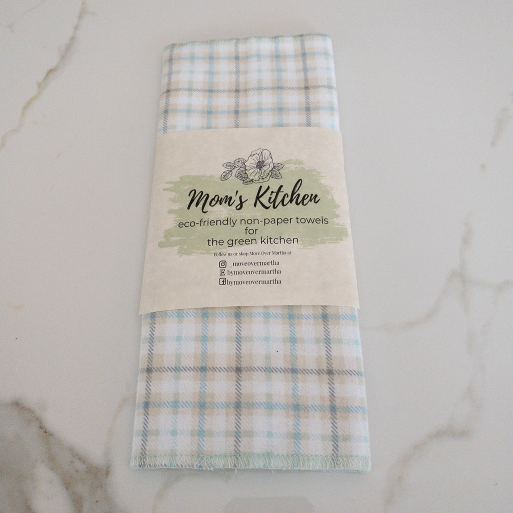 Eco Friendly Kitchen, Zero Waste kitchen, 1 Ply Cloth Unpaper towels, Natural Cleaning, Housewarming Gift, Paperless Kitchen Towels,