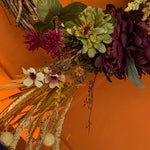Load image into Gallery viewer, Fall Wreath|Grapevine Fall Wreath|Farmhouse| Autumn Wreath |Front Door Decor|Boho Wreath|Seasonal Wreath|CottageCore Wreath|Front Porch
