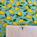 Load image into Gallery viewer, 2 Ply Kitchen Towel, Cotton/Bamboo Towel, Lemon Print Dishcloth, Kitchen Core Dishcloth, Re-usable Cloths , Sustainable Cloths, Dishcloths
