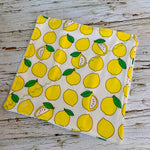 Load image into Gallery viewer, 2 Ply Kitchen Towel, Cotton/Bamboo Towel, Lemon Print Dishcloth, Kitchen Core Dishcloth, Re-usable Cloths , Sustainable Cloths, Dishcloths
