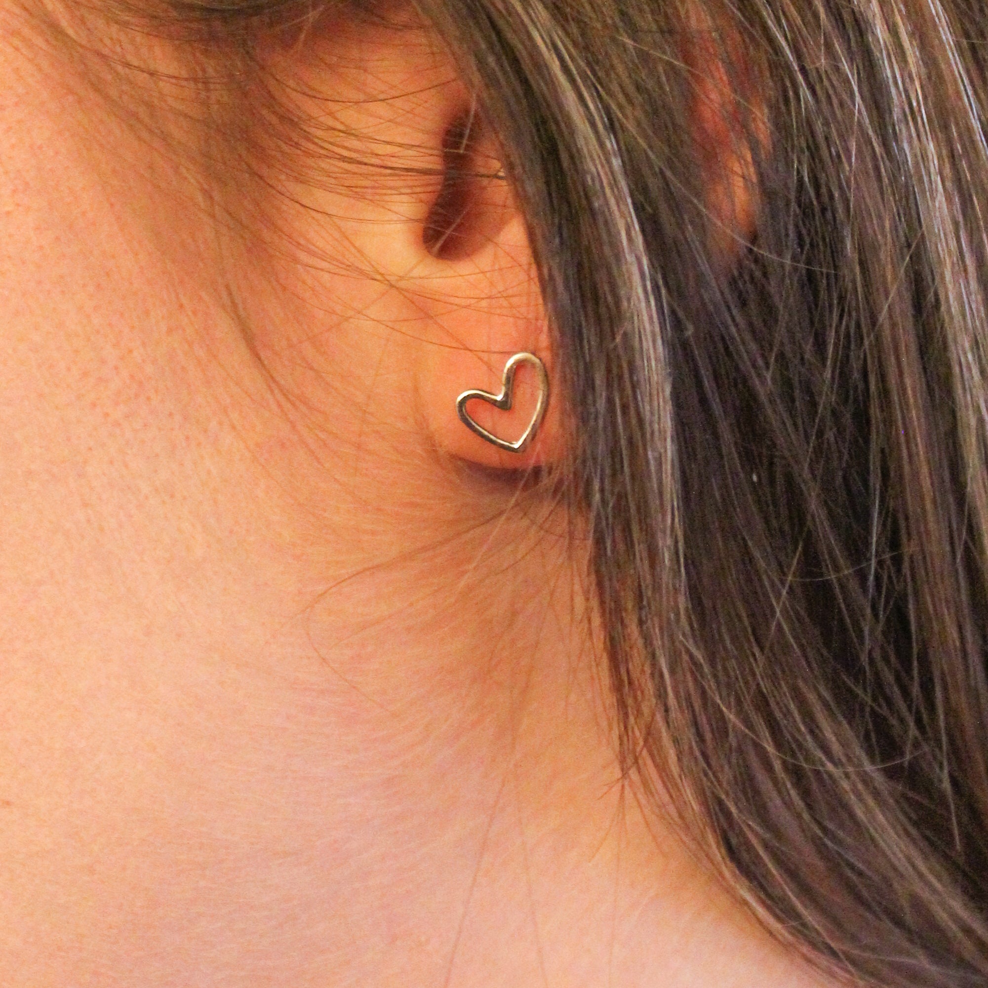 Silver Heart Earrings