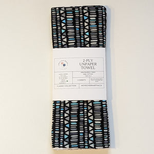 Aztec Black and Blue 2-Ply Unpaper Towel
