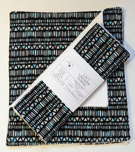 Aztec Black and Blue 2-Ply Unpaper Towel