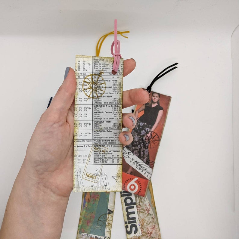 Vintage Fashion Bookmark | Book Lover Gift