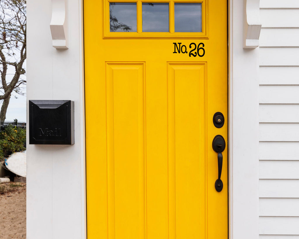 Custom House Number Decal