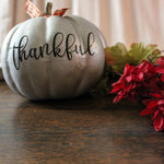 Charger l&#39;image dans la galerie, Silver Pumpkin|Thanksgiving Decor|Home Decor| Fall Decor| Halloween|Pumpkin|Thankful|Thanksgiving Decor|Canadian Decor|Neutral Decor
