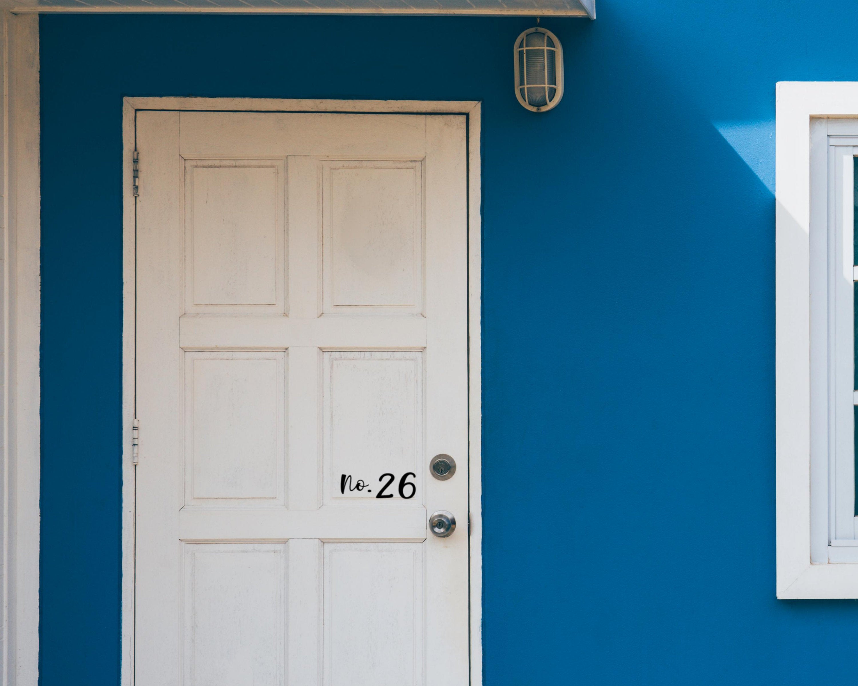 Custom House Number Decal