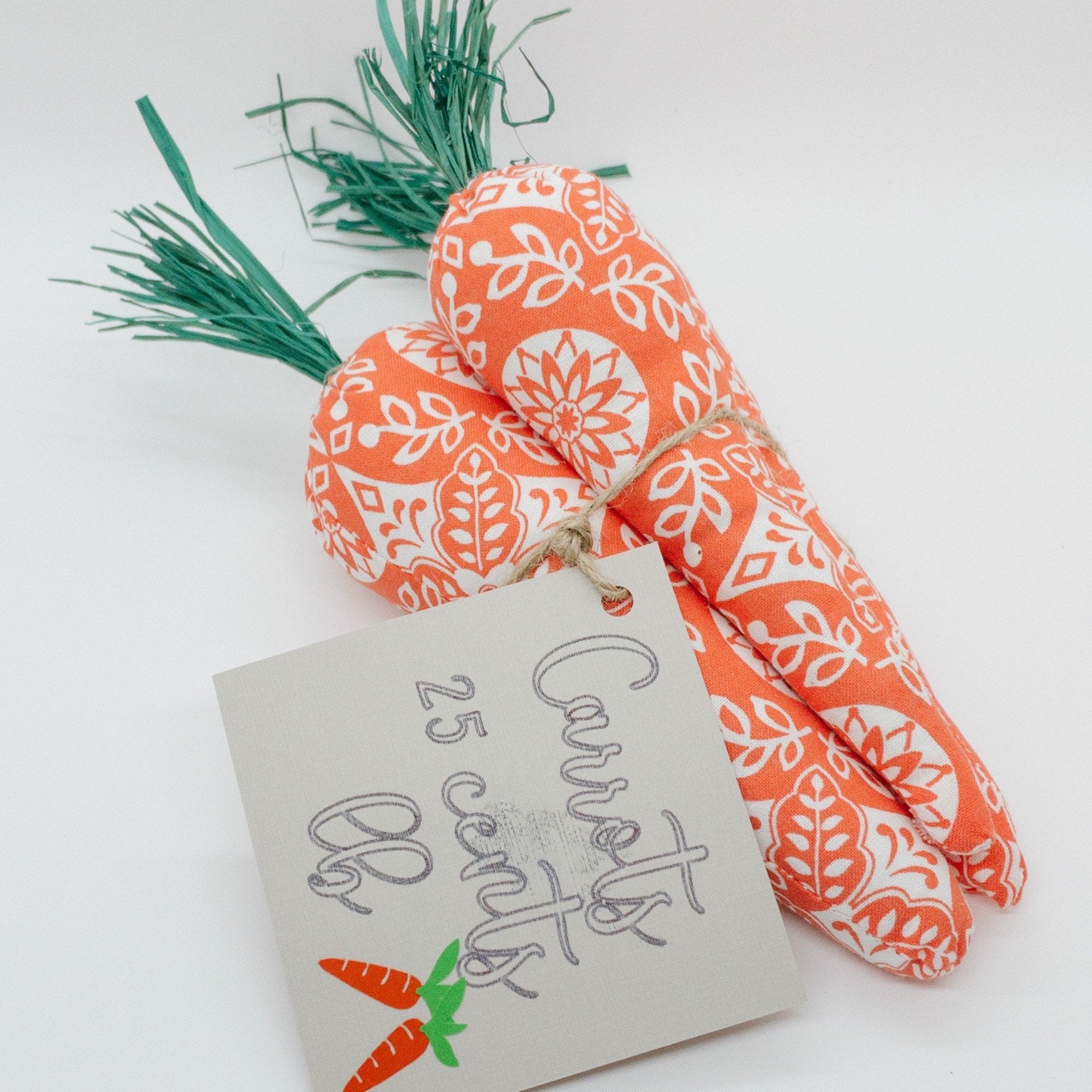 Easter Carrots|Handmade Fabric Carrots|Fabric Easter Carrots|Easter Basket Filler|Tiered Tray Decor|Spring Decor|Wreath Filler|Rustic Carrot