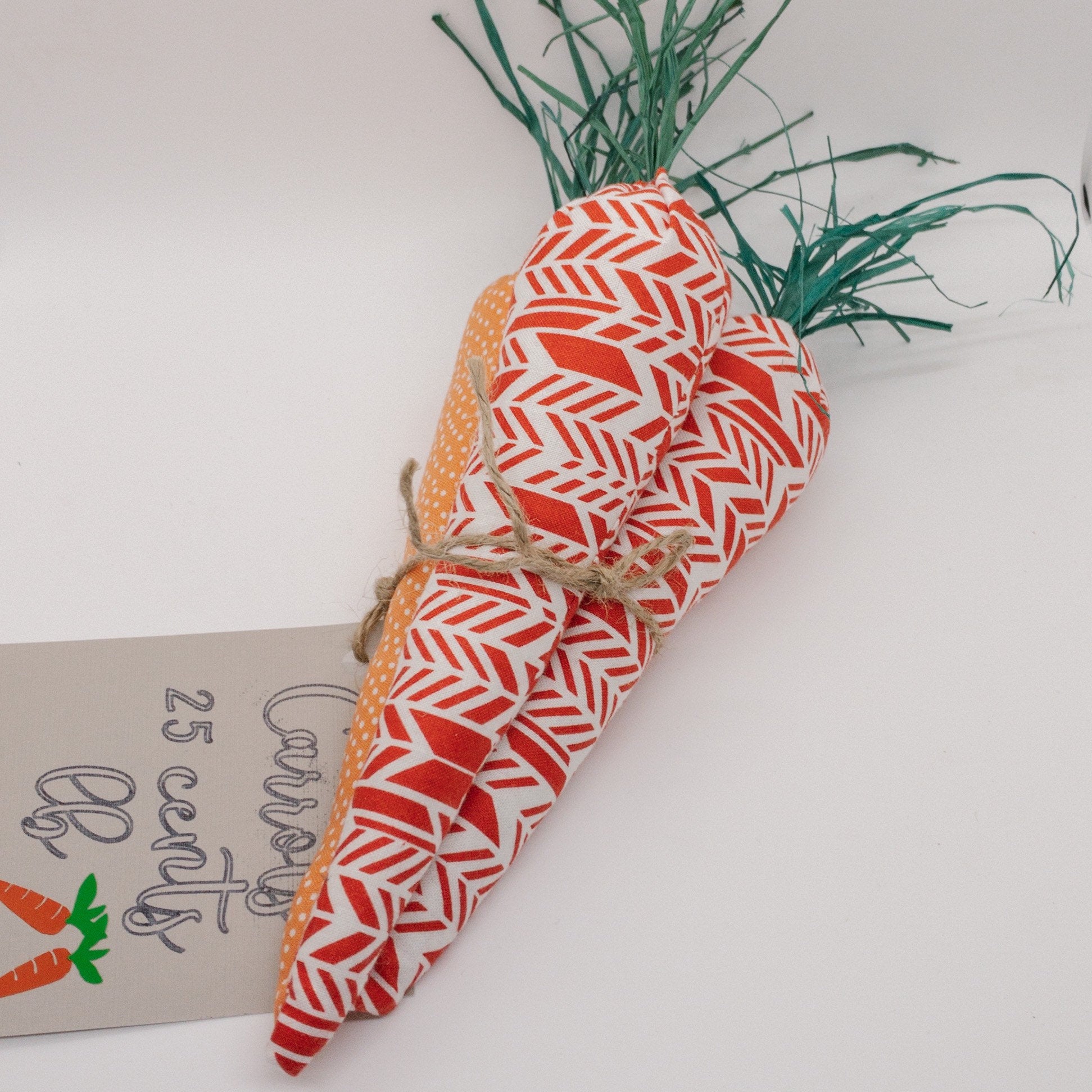 Easter Carrots|Handmade Fabric Carrots|Fabric Easter Carrots|Easter Basket Filler|Tiered Tray Decor|Spring Decor|Wreath Filler|Rustic Carrot