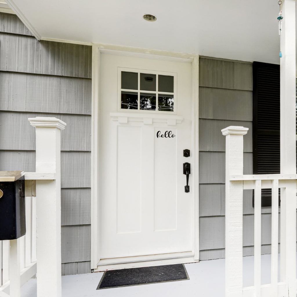 Hello Door Decal|Goodbye Decal|Address|Front Door Decal|Housewarming Door|Camper Door Decal|Curb Appeal| Renos| Cottage Decal| Custom