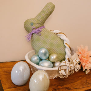 Easter Bunnies|Handmade Fabric Bunnies|Cotton Print Easter Bunnies|Farmhouse Decor|Easter Kitchen|Easter Decor|Easter Basket Fillers