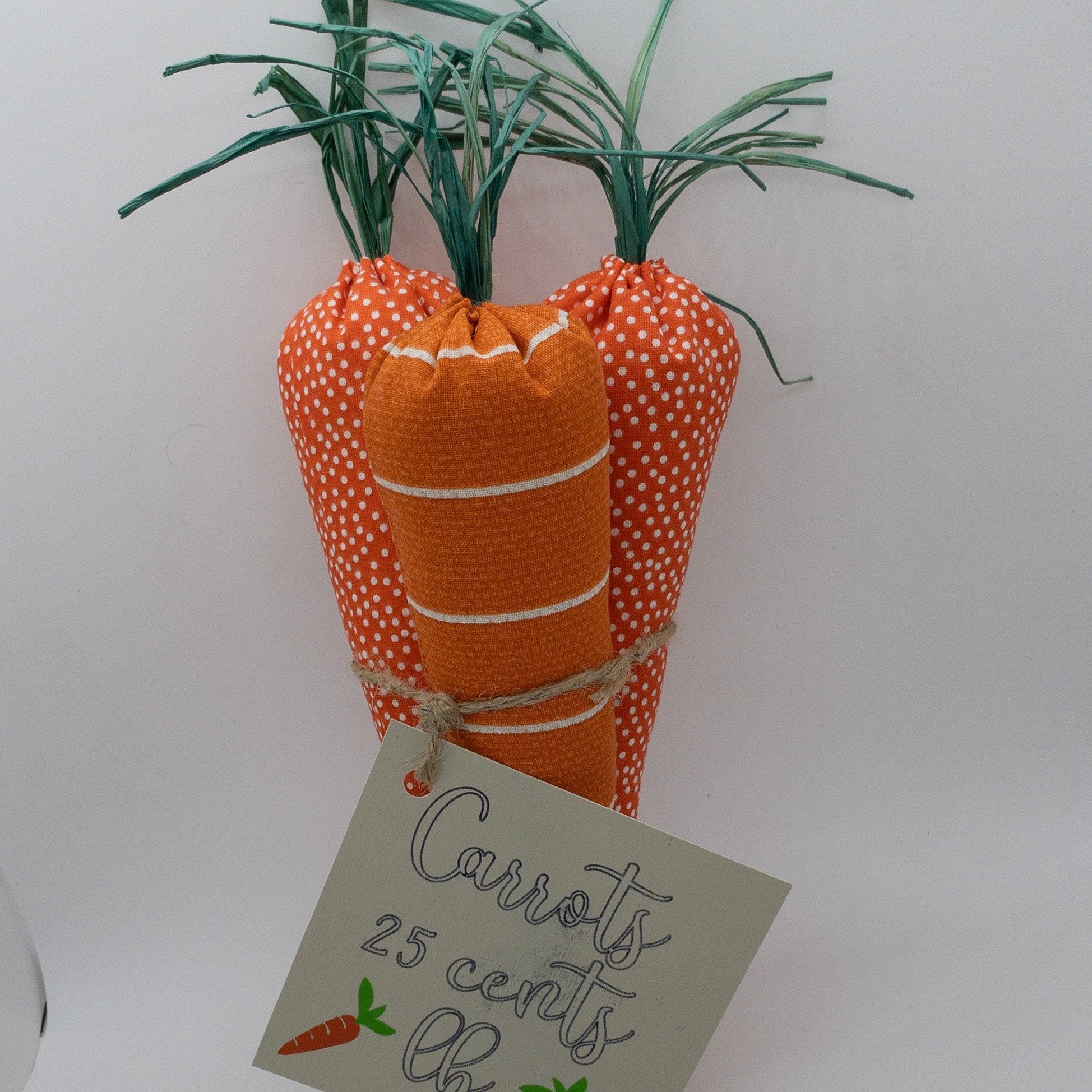 Easter Carrots|Handmade Fabric Carrots|Fabric Easter Carrots|Easter Basket Filler|Tiered Tray Decor|Spring Decor|Wreath Filler|Rustic Carrot