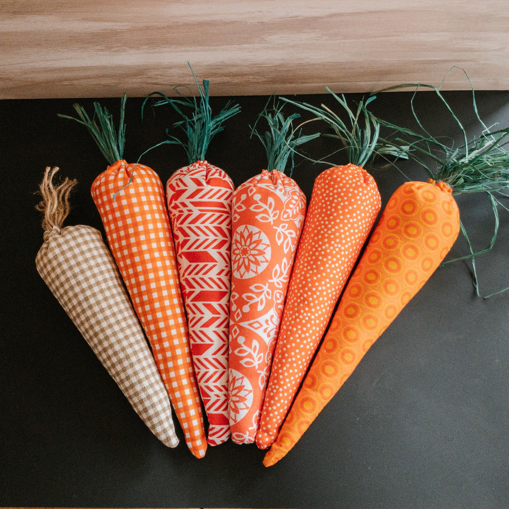 Easter Carrots|Handmade Fabric Carrots|Fabric Easter Carrots|Easter Basket Filler|Tiered Tray Decor|Spring Decor|Wreath Filler|Rustic Carrot