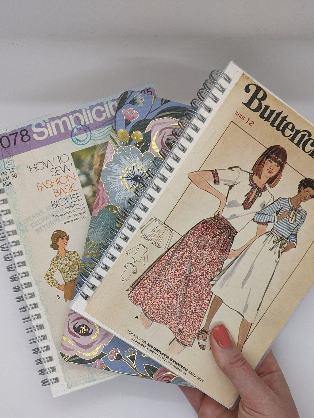Vintage Fashion Notebook|Book Lover Gift|Sketchbook gifts|Women's Fashion Decor| Notebook Collector|Vintage Patterns|Eco-friendly
