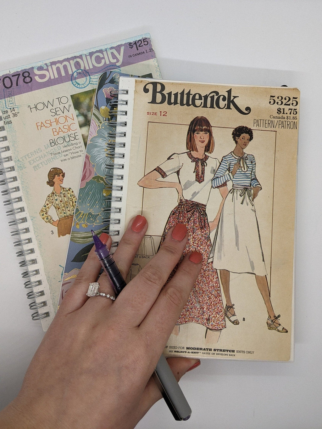 Vintage Fashion Notebook|Book Lover Gift|Sketchbook gifts|Women's Fashion Decor| Notebook Collector|Vintage Patterns|Eco-friendly