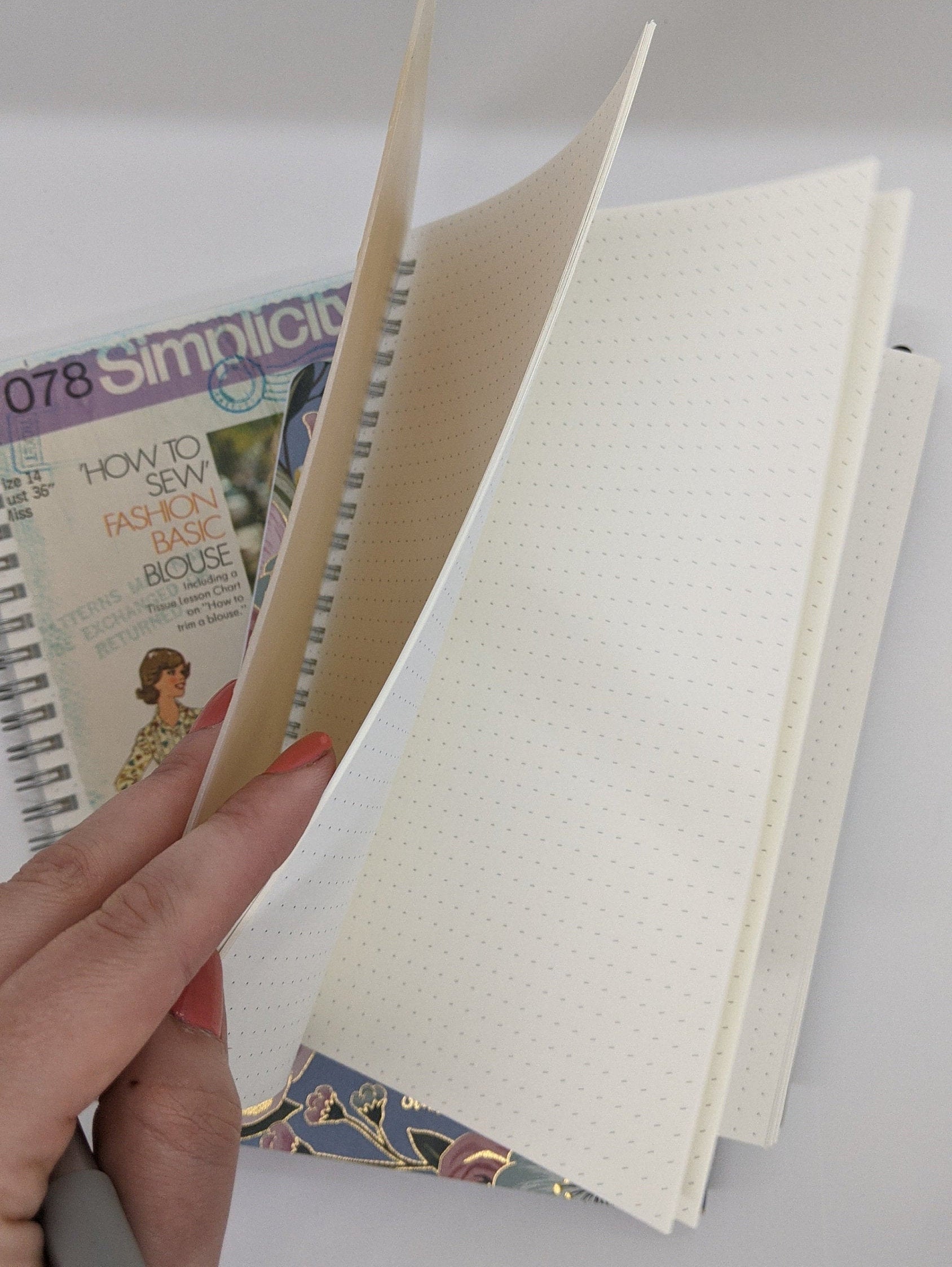 Vintage Fashion Notebook|Book Lover Gift|Sketchbook gifts|Women's Fashion Decor| Notebook Collector|Vintage Patterns|Eco-friendly