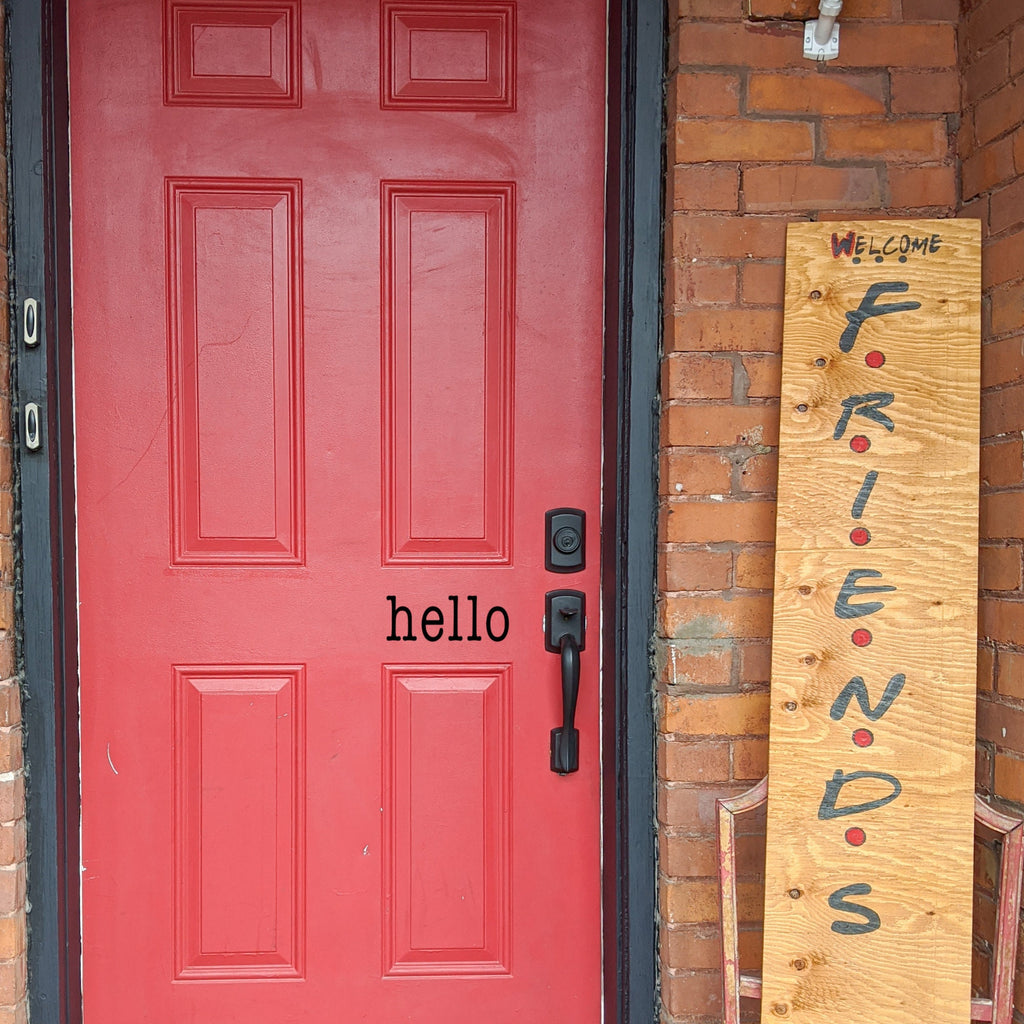 Door Decal|Address|Hello Front Door Decal|Goodbye Door|House Number|Front Door Decal|Curb Appeal| Renos| Hello Goodbye Decal| Custom