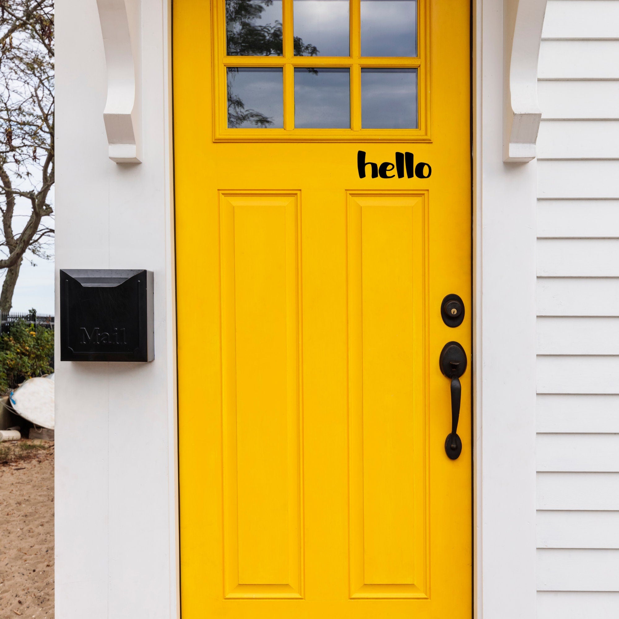 Door Decal|Address|Hello Front Door Decal|Goodbye Door|House Number|Front Door Decal|Curb Appeal| Renos| Hello Goodbye Decal| Custom