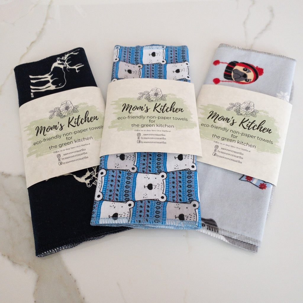 Eco-Friendly non-paper, Towels Natural Cleaning Towels, Unpaper Towels, Re-usable Product, Modern Flannel Towels, Clean-Kitchen Cloth  Ecos