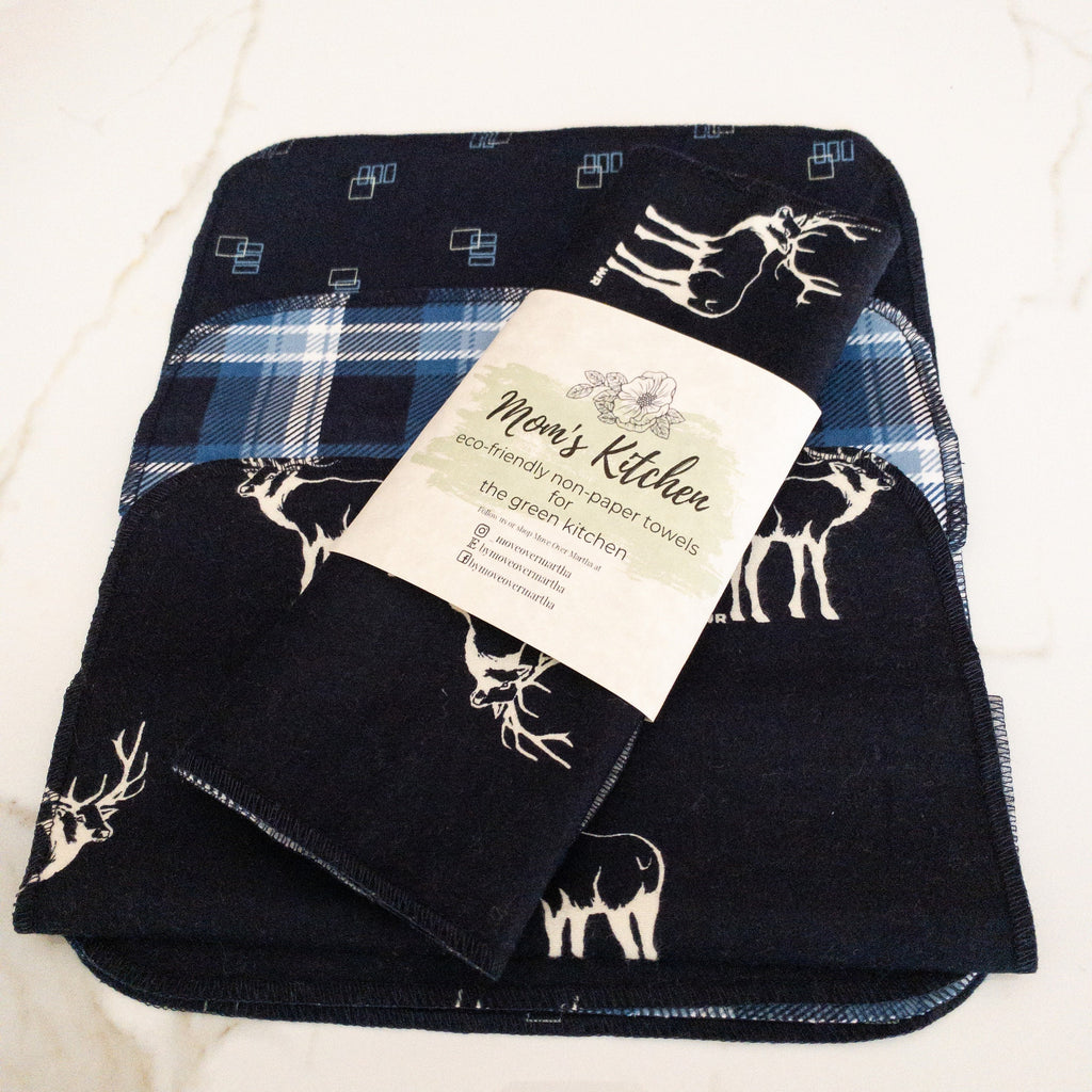 Eco-Friendly non-paper, Towels Natural Cleaning Towels, Unpaper Towels, Re-usable Product, Modern Flannel Towels, Clean-Kitchen Cloth  Ecos