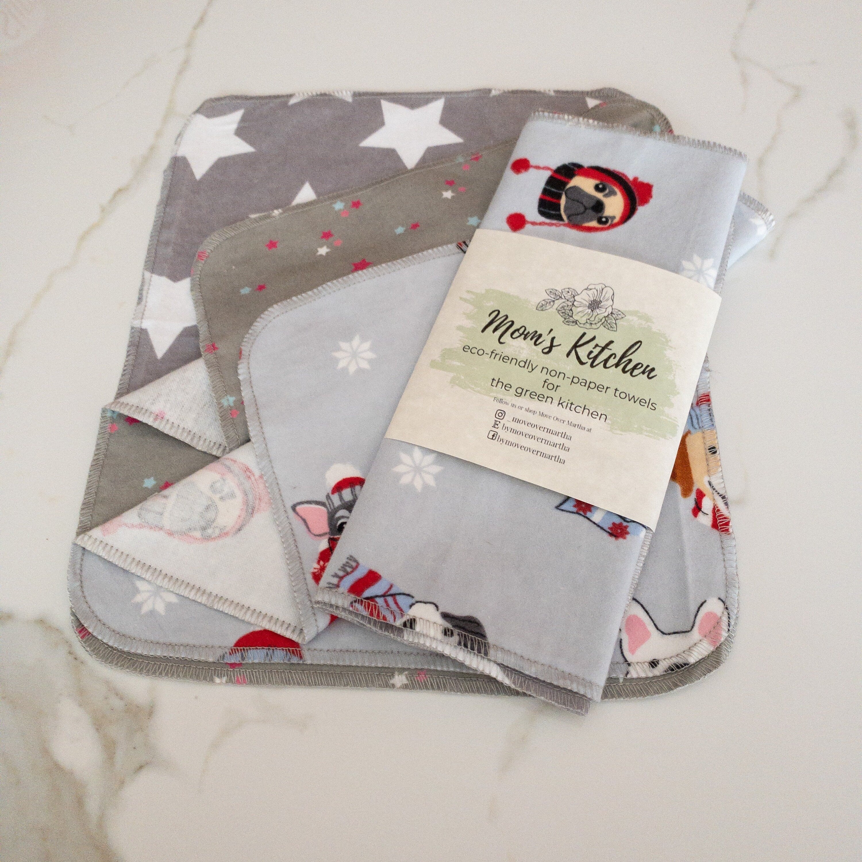 Eco-Friendly non-paper, Towels ,Natural Cleaning Towels, Unpaper Towels, Re-usable Product, Modern Flannel Towels, Clean-Kitchen Cloth  Ecos