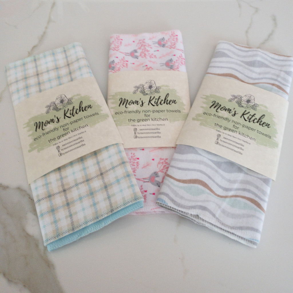 Eco-Friendly non-paper, Towels ,Natural Cleaning Towels, Unpaper Towels, Re-usable Product, Modern Flannel Towels, Clean-Kitchen Cloth  Ecos