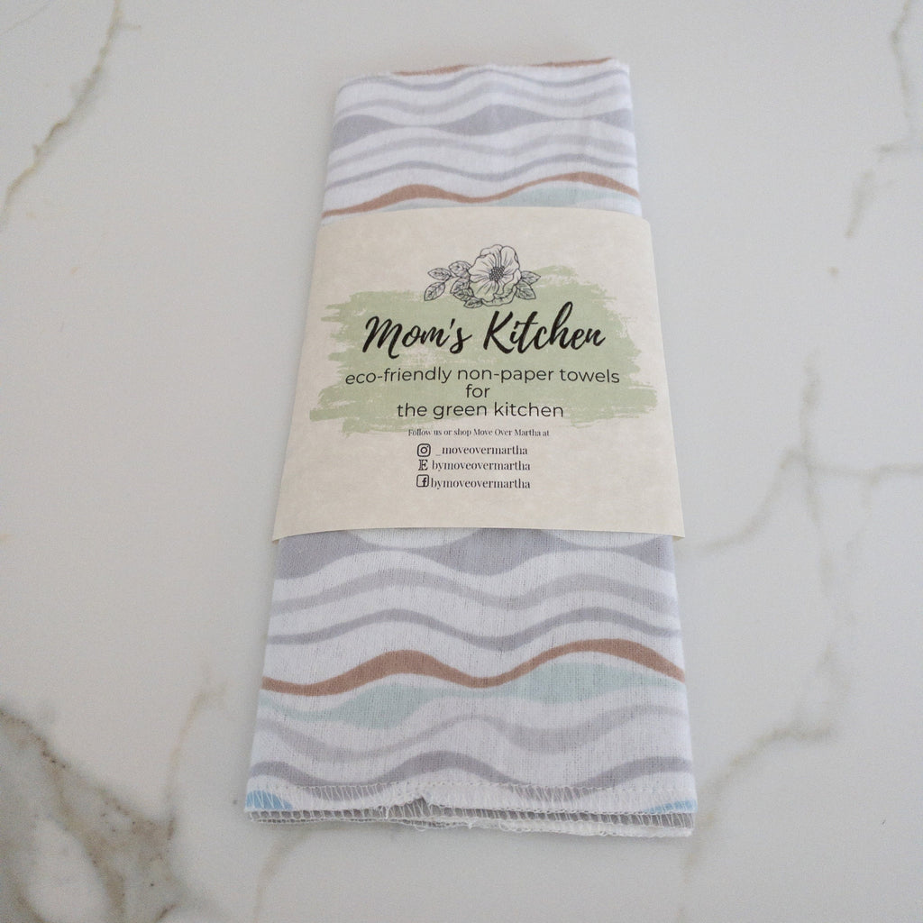 Eco Friendly Kitchen, Zero Waste kitchen, 1 Ply Cloth Unpaper towels, Natural Cleaning, Housewarming Gift, Paperless Kitchen Towels,