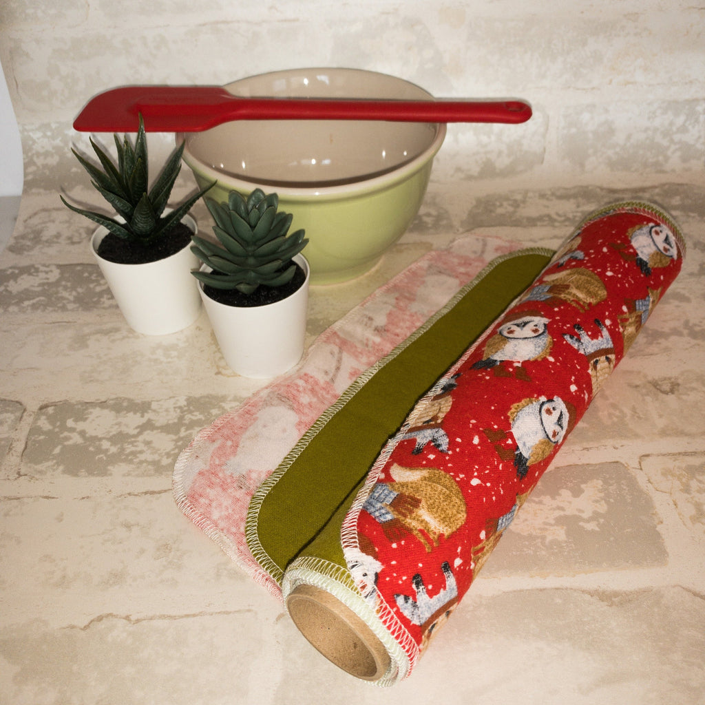 Eco Friendly Kitchen, Zero Waste kitchen, 1 Ply Cloth Unpaper towels, Natural Cleaning, Housewarming Gift, Paperless Kitchen Towels,