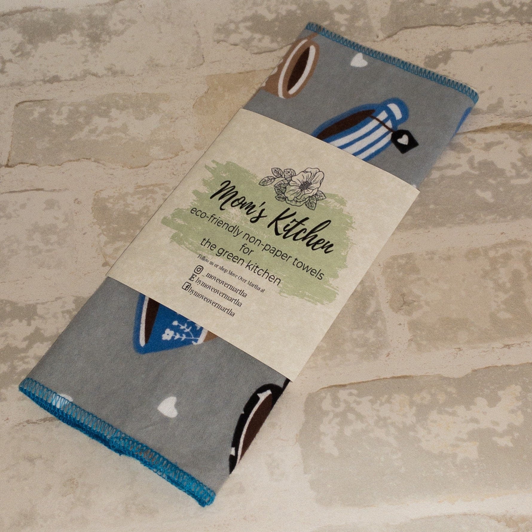 Eco Friendly Kitchen, Zero Waste kitchen, 1 Ply Cloth Unpaper towels, Natural Cleaning, Housewarming Gift, Paperless Kitchen Towels,