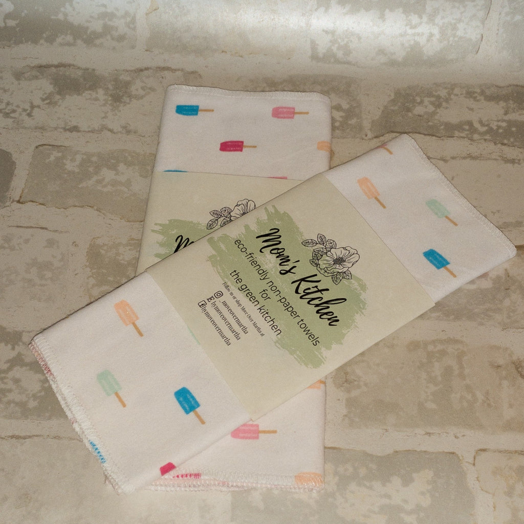 Eco Friendly Kitchen, Zero Waste kitchen, 1 Ply Cloth Unpaper towels, Natural Cleaning, Housewarming Gift, Paperless Kitchen Towels,