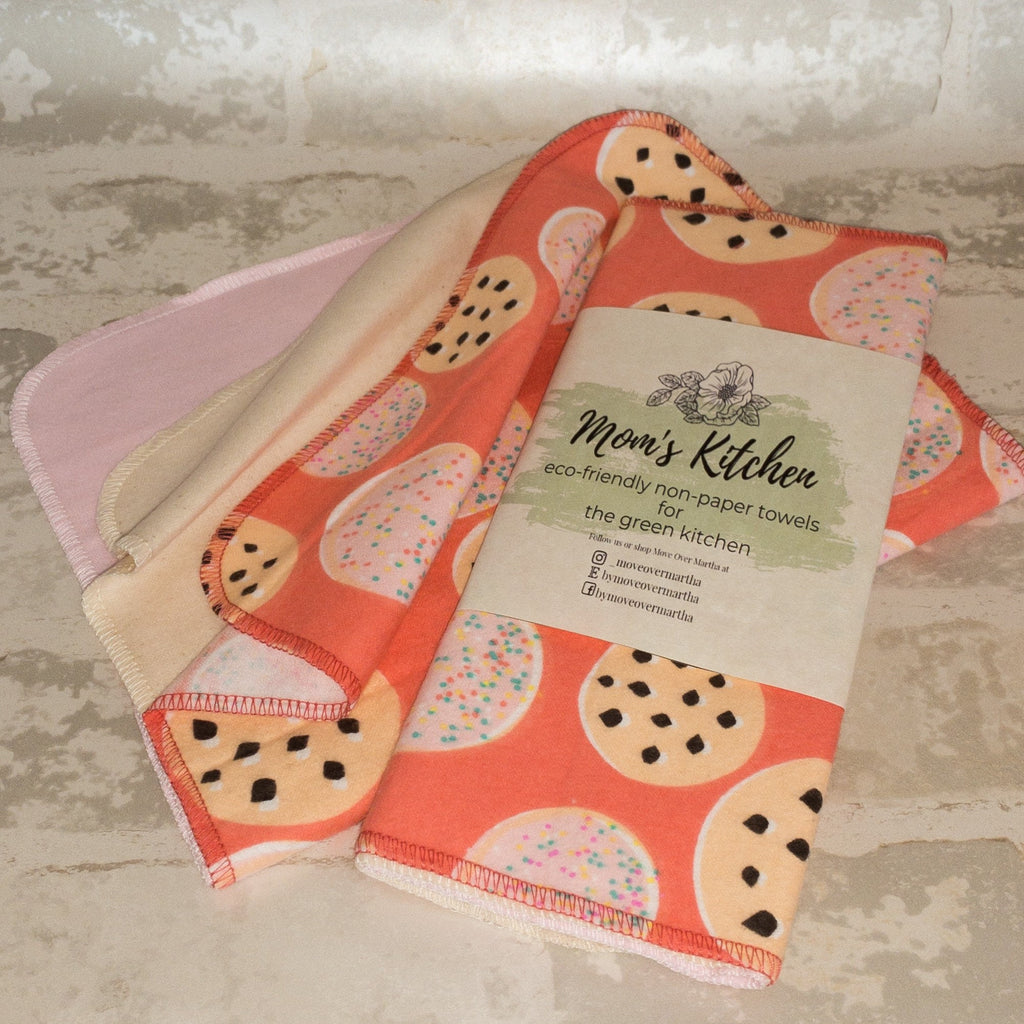 Eco Friendly Kitchen, Zero Waste kitchen, 1 Ply Cloth Unpaper towels, Natural Cleaning, Housewarming Gift, Paperless Kitchen Towels,