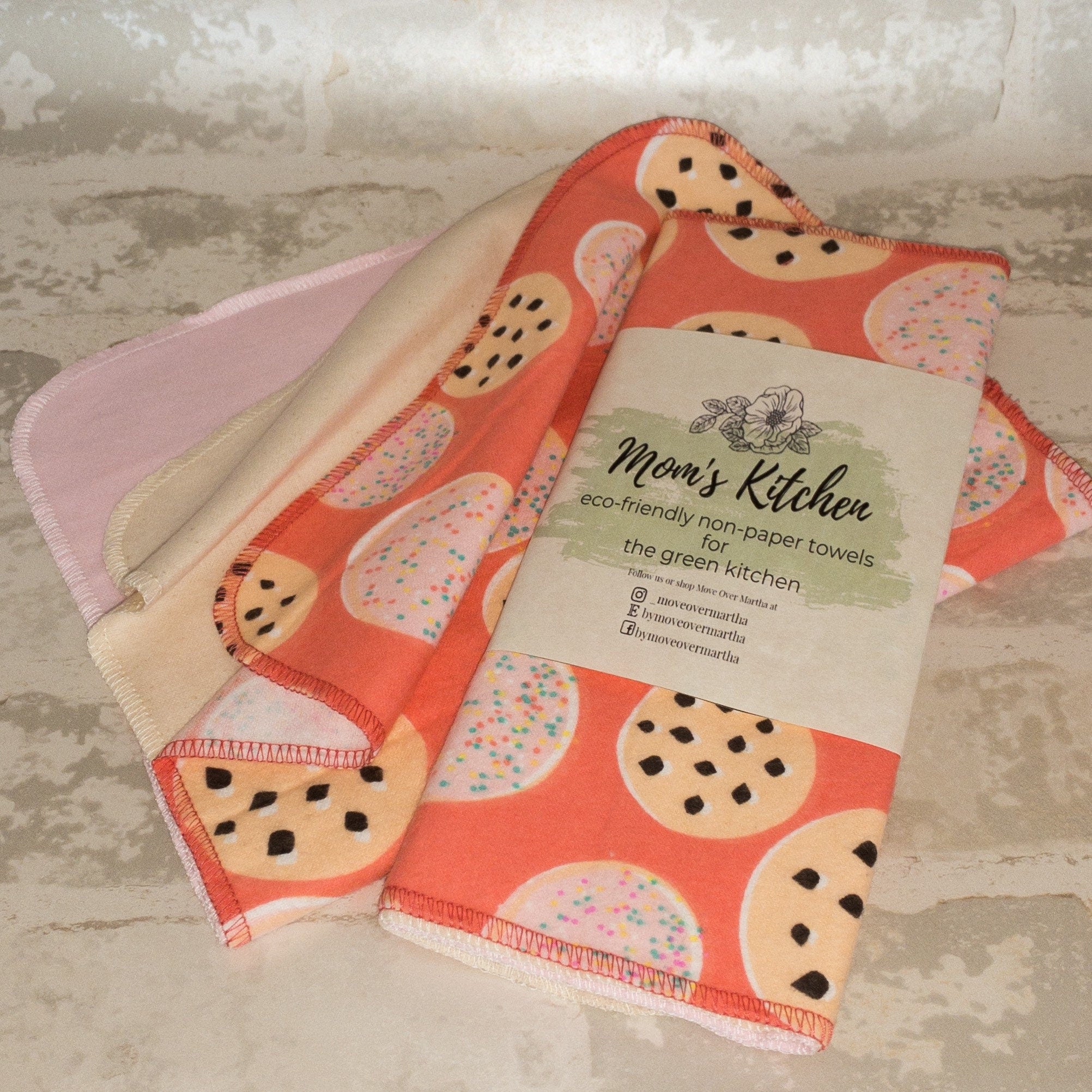 Eco Friendly Kitchen, Zero Waste kitchen, 1 Ply Cloth Unpaper towels, Natural Cleaning, Housewarming Gift, Paperless Kitchen Towels,