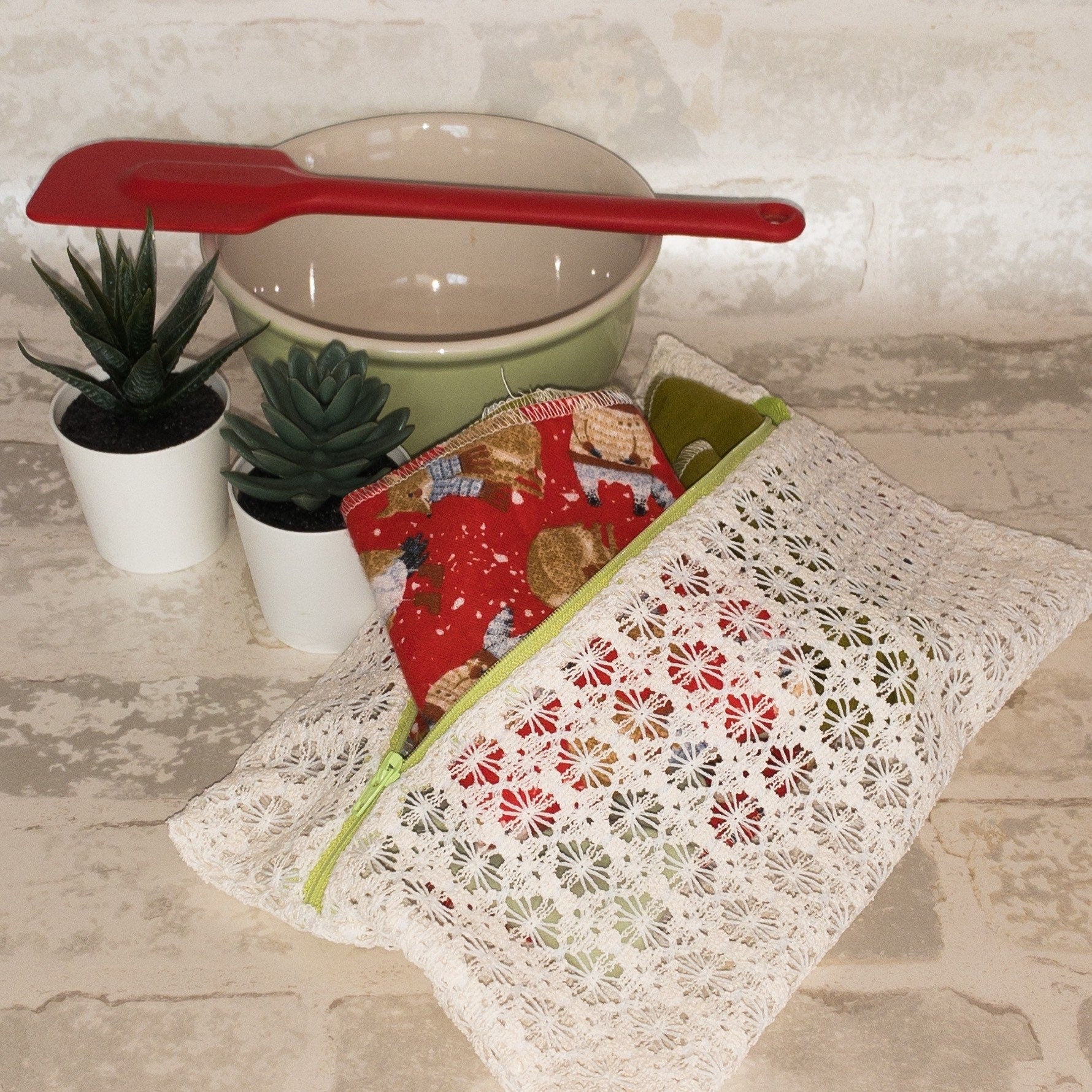 Eco Friendly Kitchen, Zero Waste kitchen, 1 Ply Cloth Unpaper towels, Natural Cleaning, Housewarming Gift, Paperless Kitchen Towels,