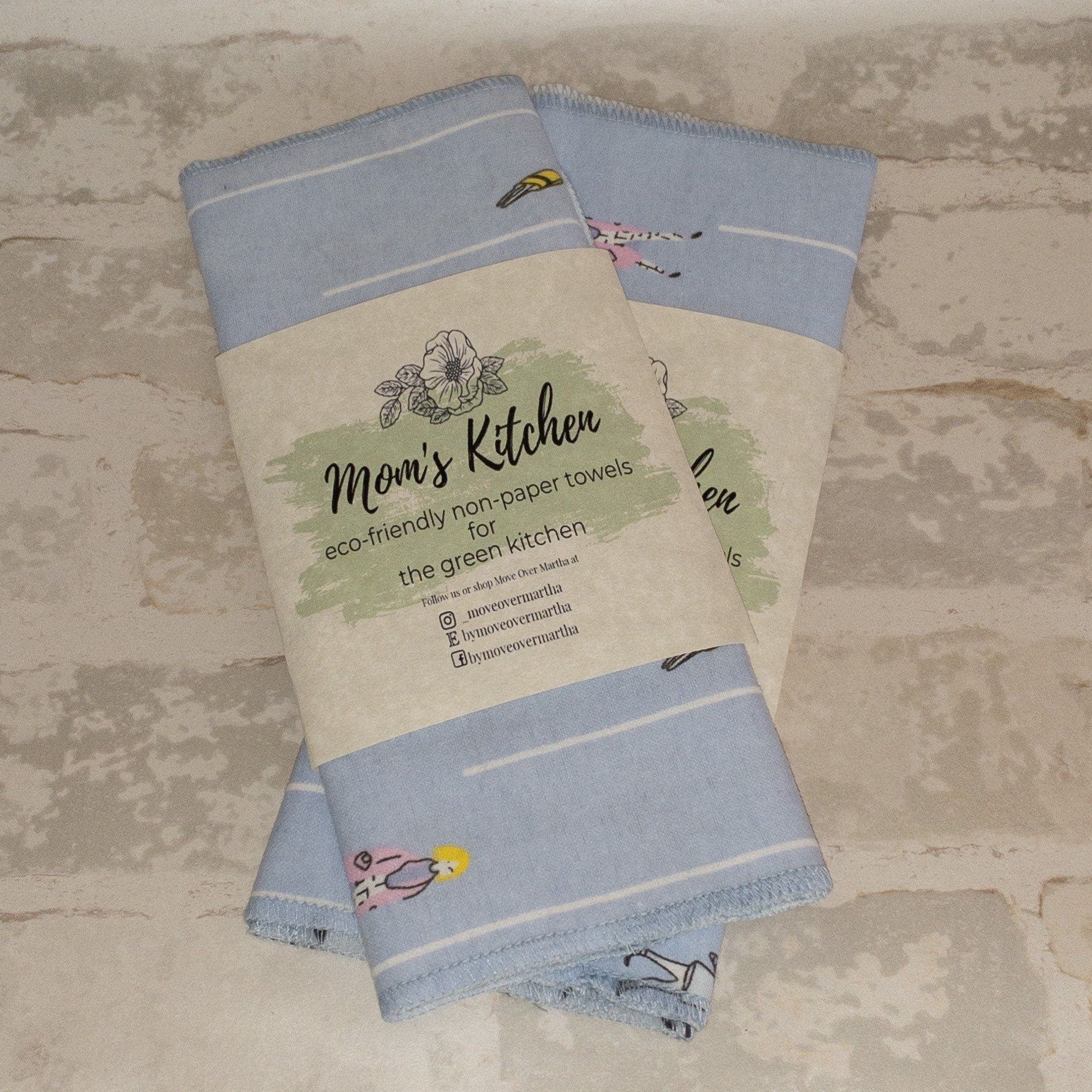 Eco Friendly Kitchen, Zero Waste kitchen, 1 Ply Cloth Unpaper towels, Natural Cleaning, Housewarming Gift, Paperless Kitchen Towels,