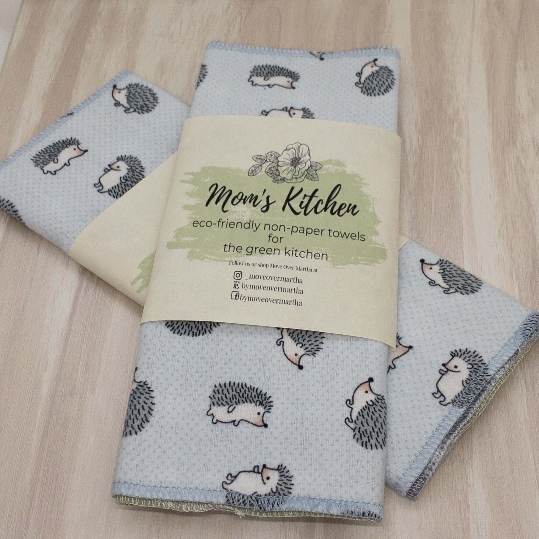 Eco Friendly Kitchen, Zero Waste kitchen, 1 Ply Cloth Unpaper towels, Natural Cleaning, Housewarming Gift, Paperless Kitchen Towels,