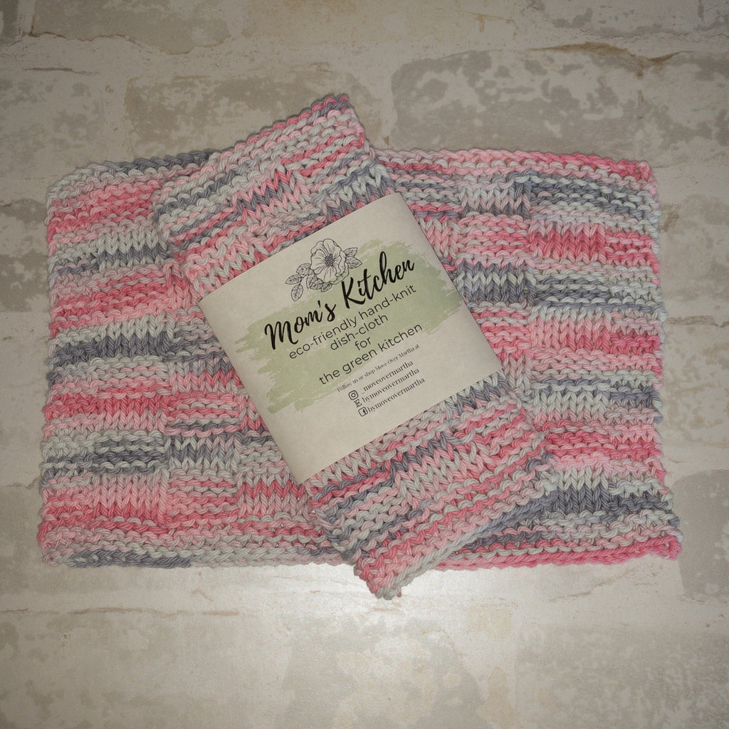 Hand Knitted Dish Cloths/ Cotton Dishcloth/ Eco Friendly Dishcloth/Green Kitchen Dishcloth/ Knitted Cloth/ Canadian Made Dishcloth/Kitchen