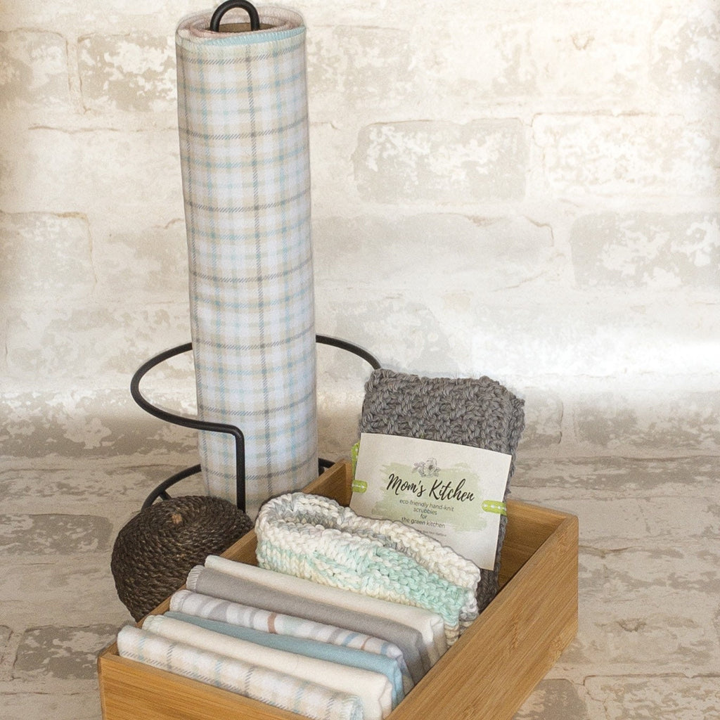 Hand Knitted Dish Cloths/ Cotton Dishcloth/ Eco Friendly Dishcloth/Green Kitchen Dishcloth/ Knitted Cloth/ Canadian Made Dishcloth/Kitchen