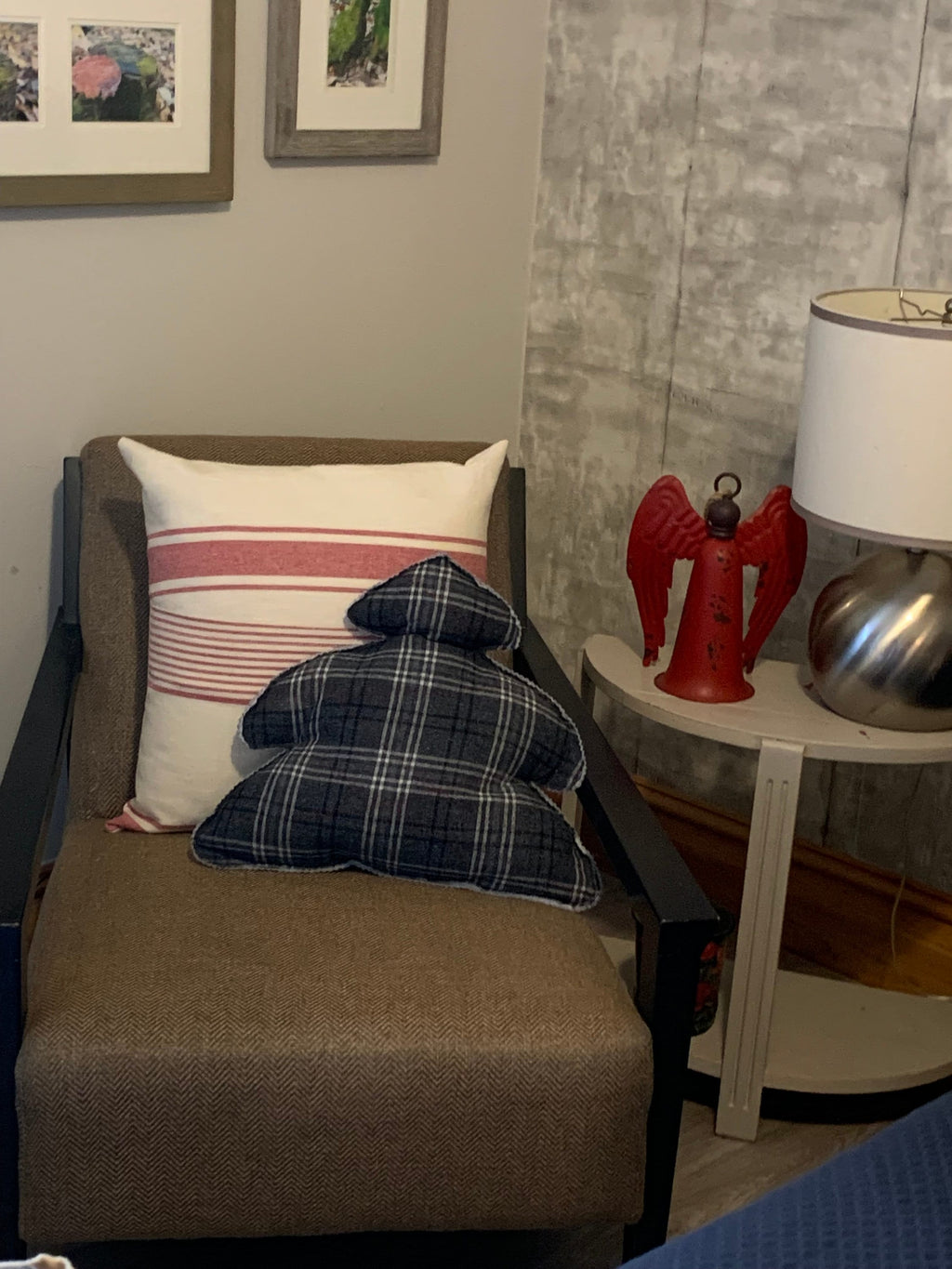 Upcycled flour bag Pillow, Farmhouse Decor, Cottage Core Pillow, Embroidered Pillow, OOAK Pillow, Family Room Decor, Country Chic Decor