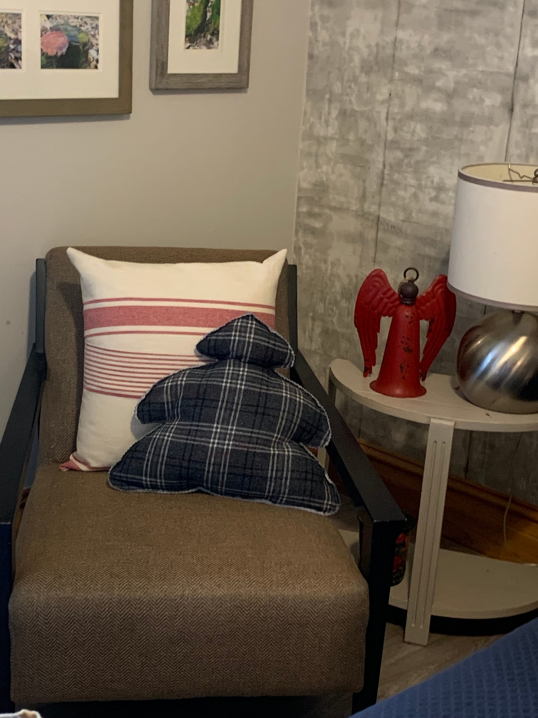 Upcycled flour bag Pillow, Farmhouse Decor, Cottage Core Pillow, Embroidered Pillow, OOAK Pillow, Family Room Decor, Country Chic Decor