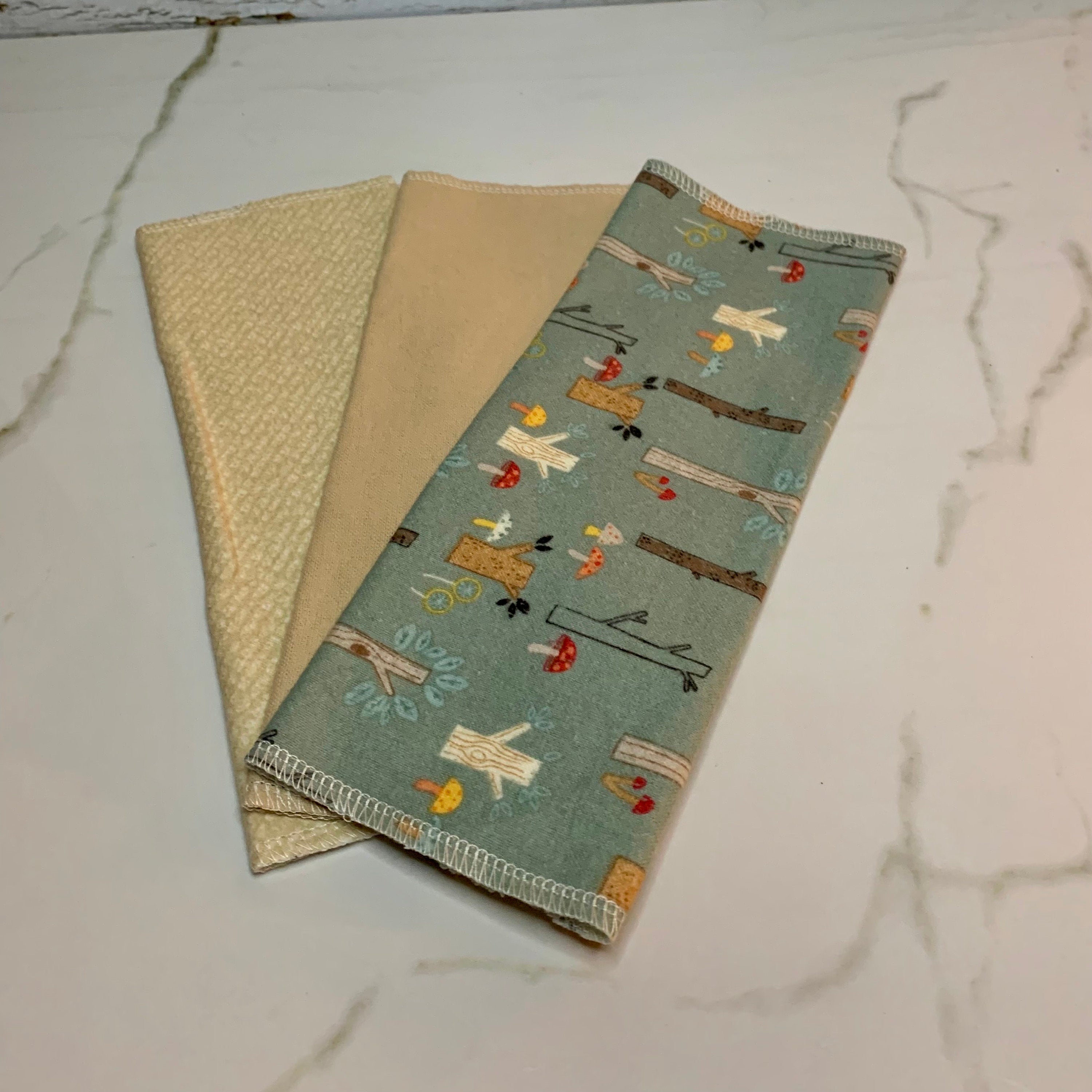 Eco Friendly Kitchen, Zero Waste kitchen, 1 Ply Cloth Unpaper towels, Natural Cleaning, Housewarming Gift, Paperless Kitchen Towels, Napkins