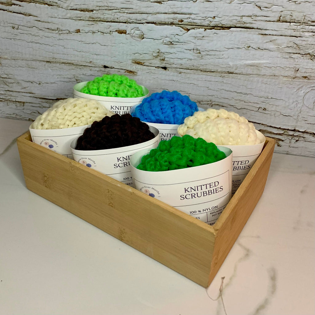 Hand knitted Scrubbies/Soft Scrubs/Colourful Scrubbies/Reusable Scrubbies/Green Kitchen /Eco-Friendly Kitchen/Washable Scrubbies