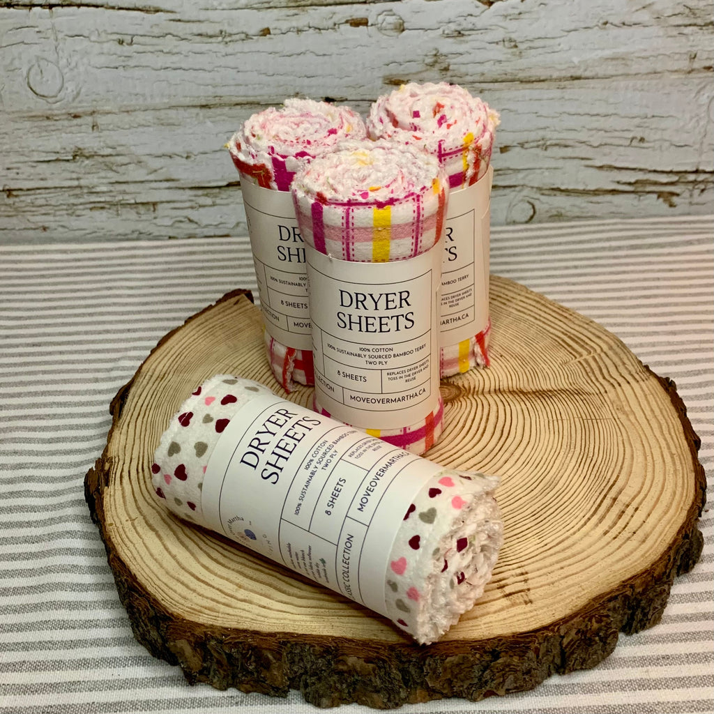 Reusable dryer sheets