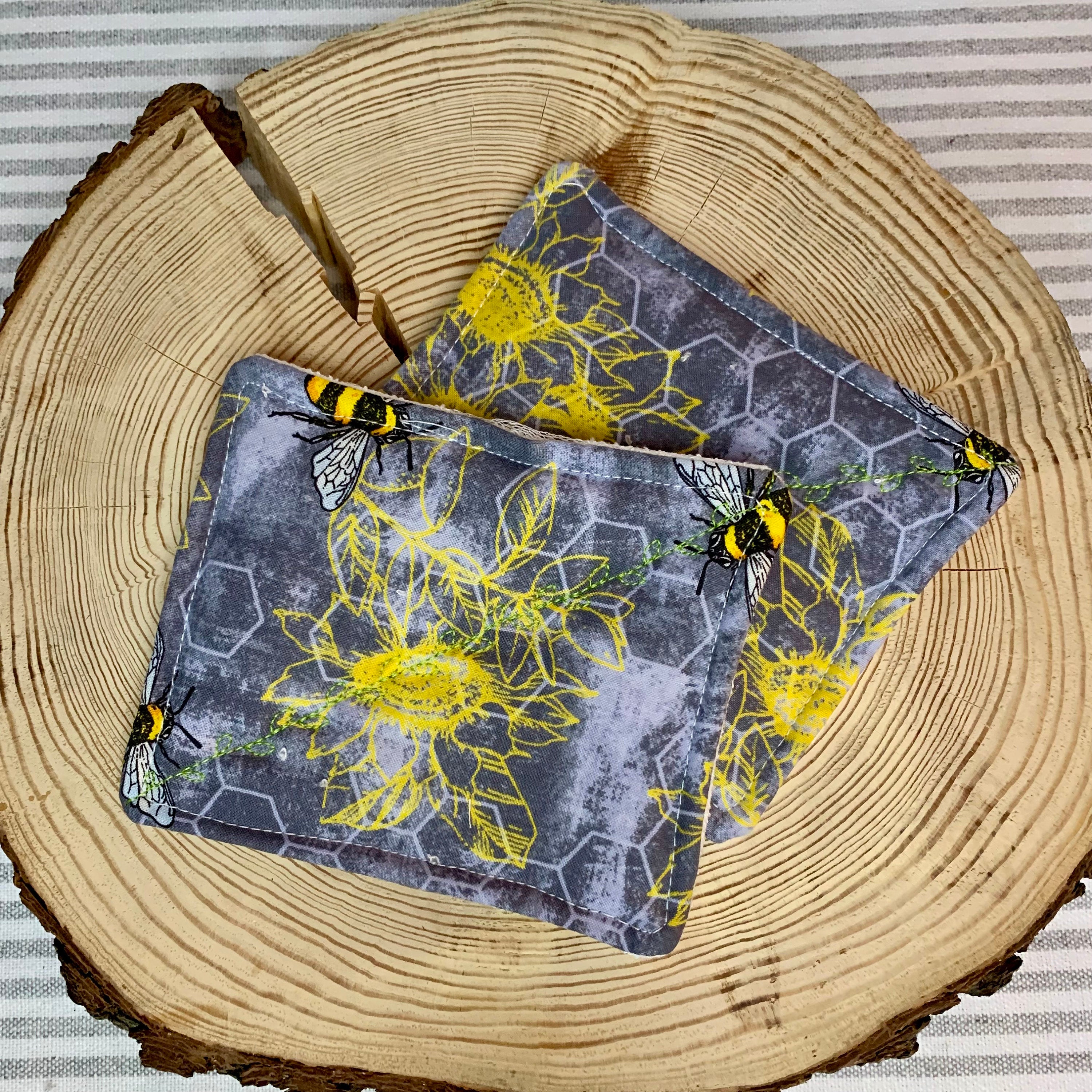 Reusable Sponges/Printed Sponges/Cotton Sponges/Handmade Sponges/Earth friendly Sponges/Gentle Sponges/Washable Sponges/